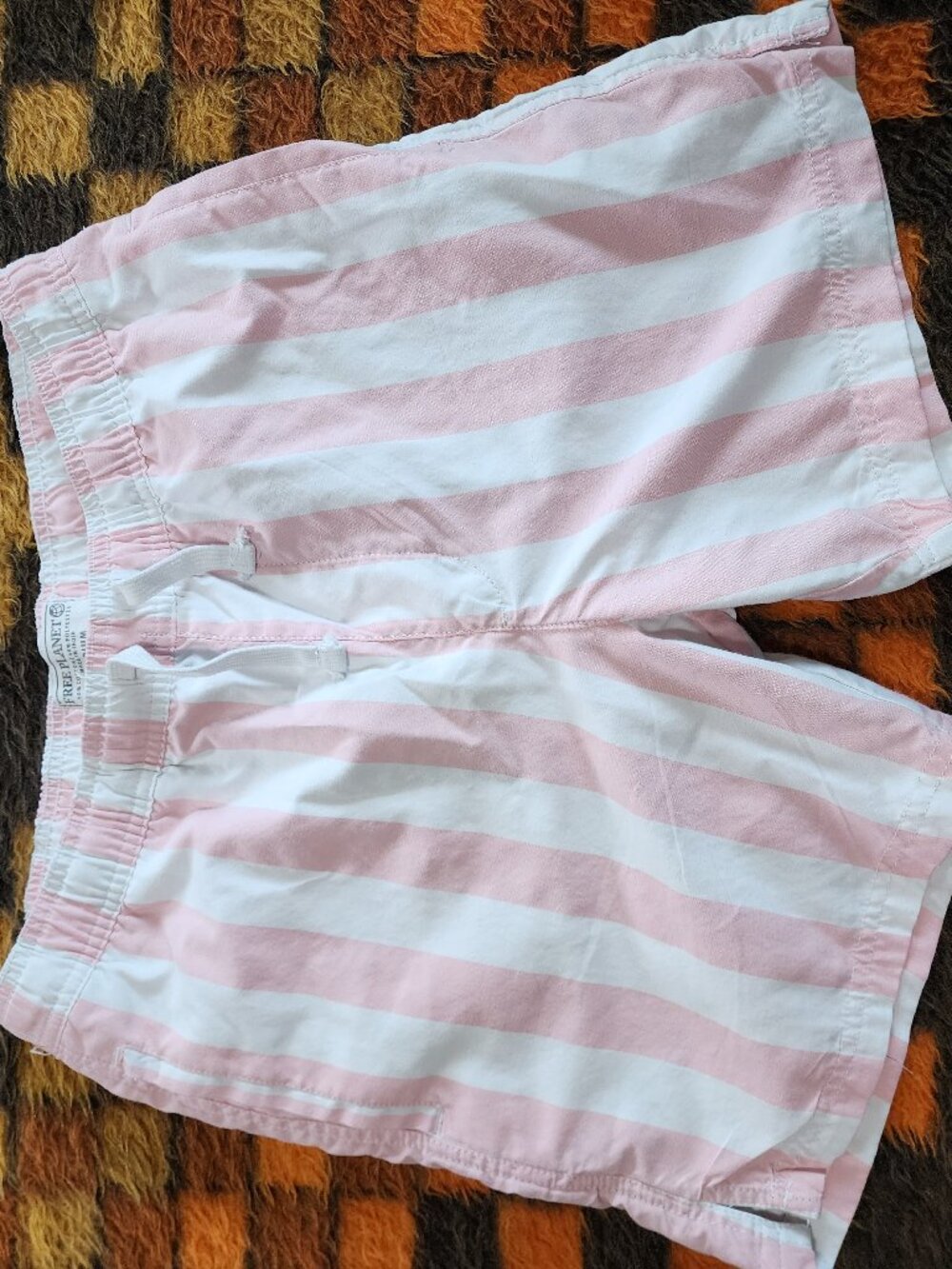 Free Planet striped lounge shorts